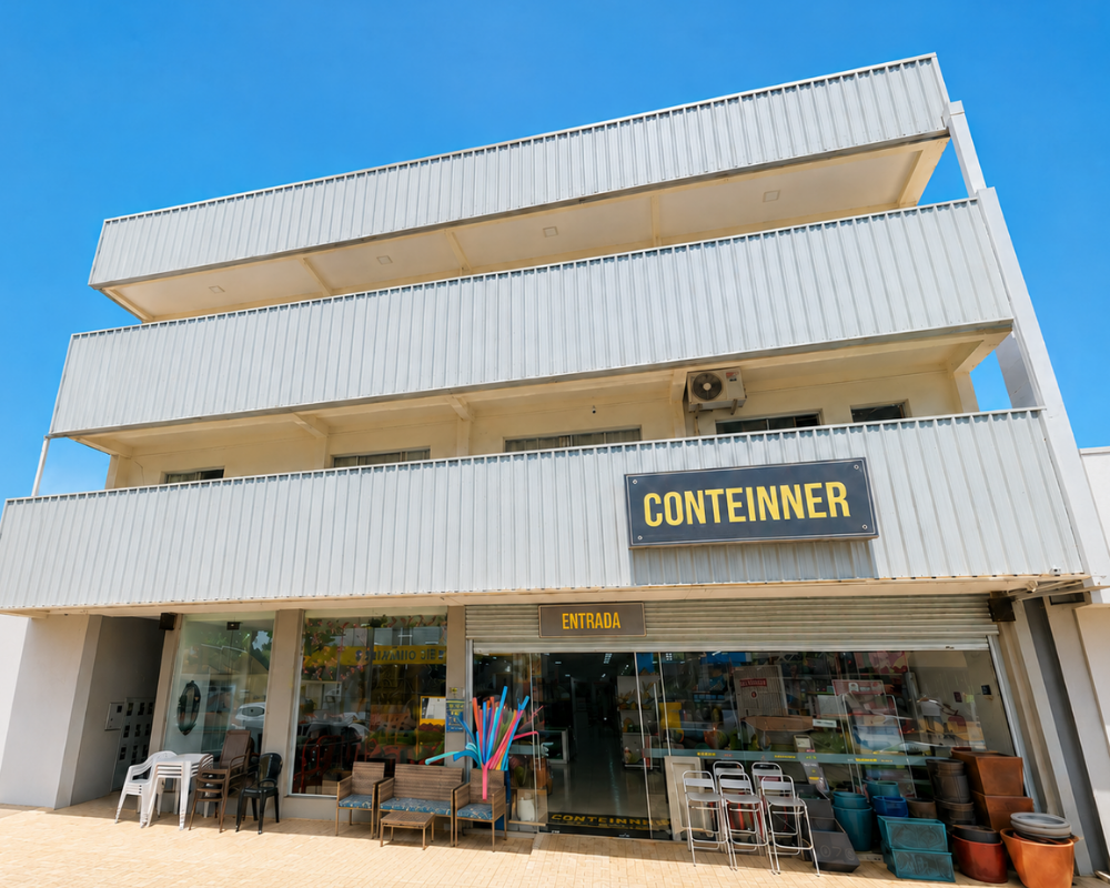 Fachada da loja Conteinner