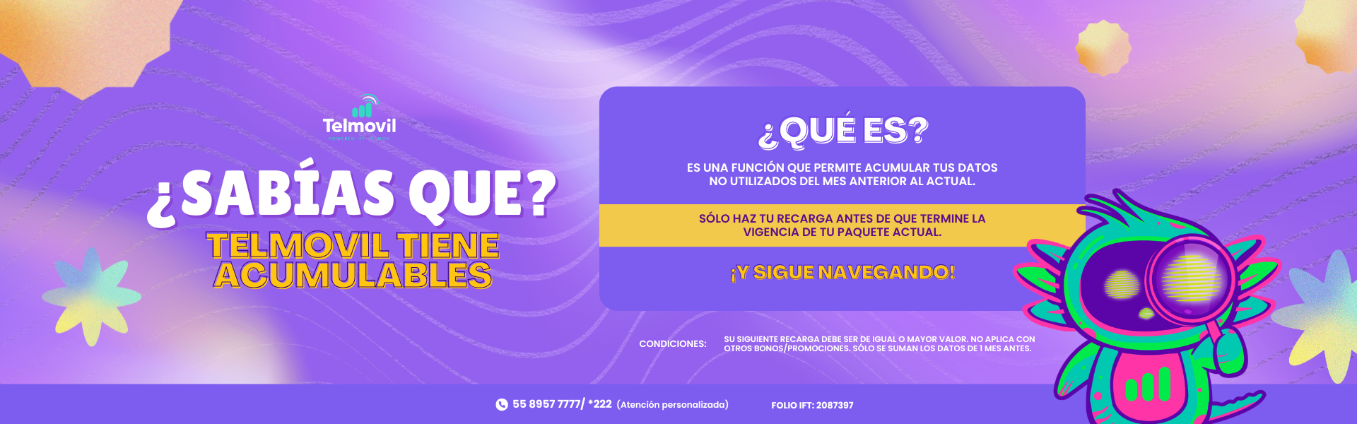 Telmovil tiene datos acumulables