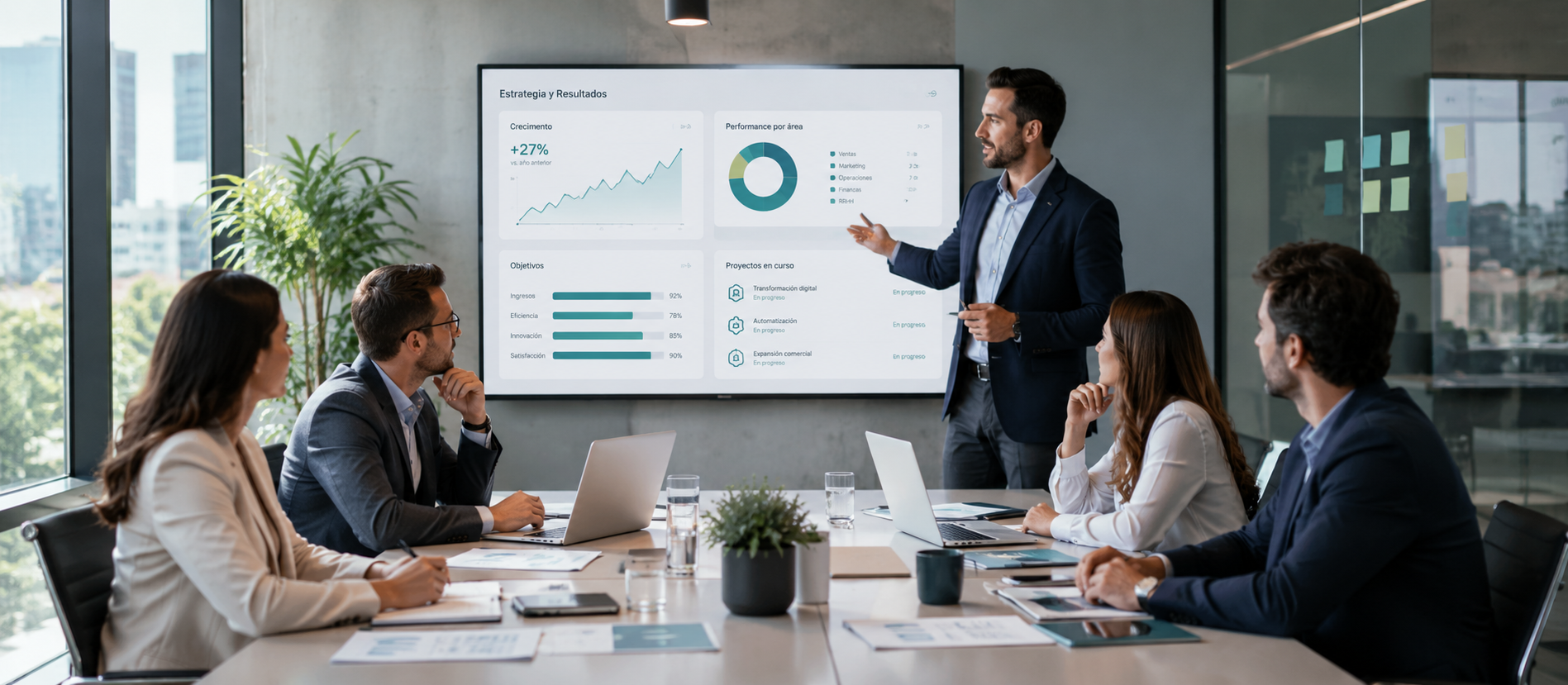 Presentación de estrategia para empresas y organizaciones