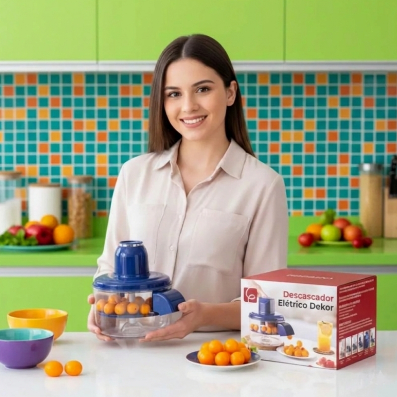 Descascador Autom&aacute;tico Port&aacute;til de Frutas e Legumes Dekor