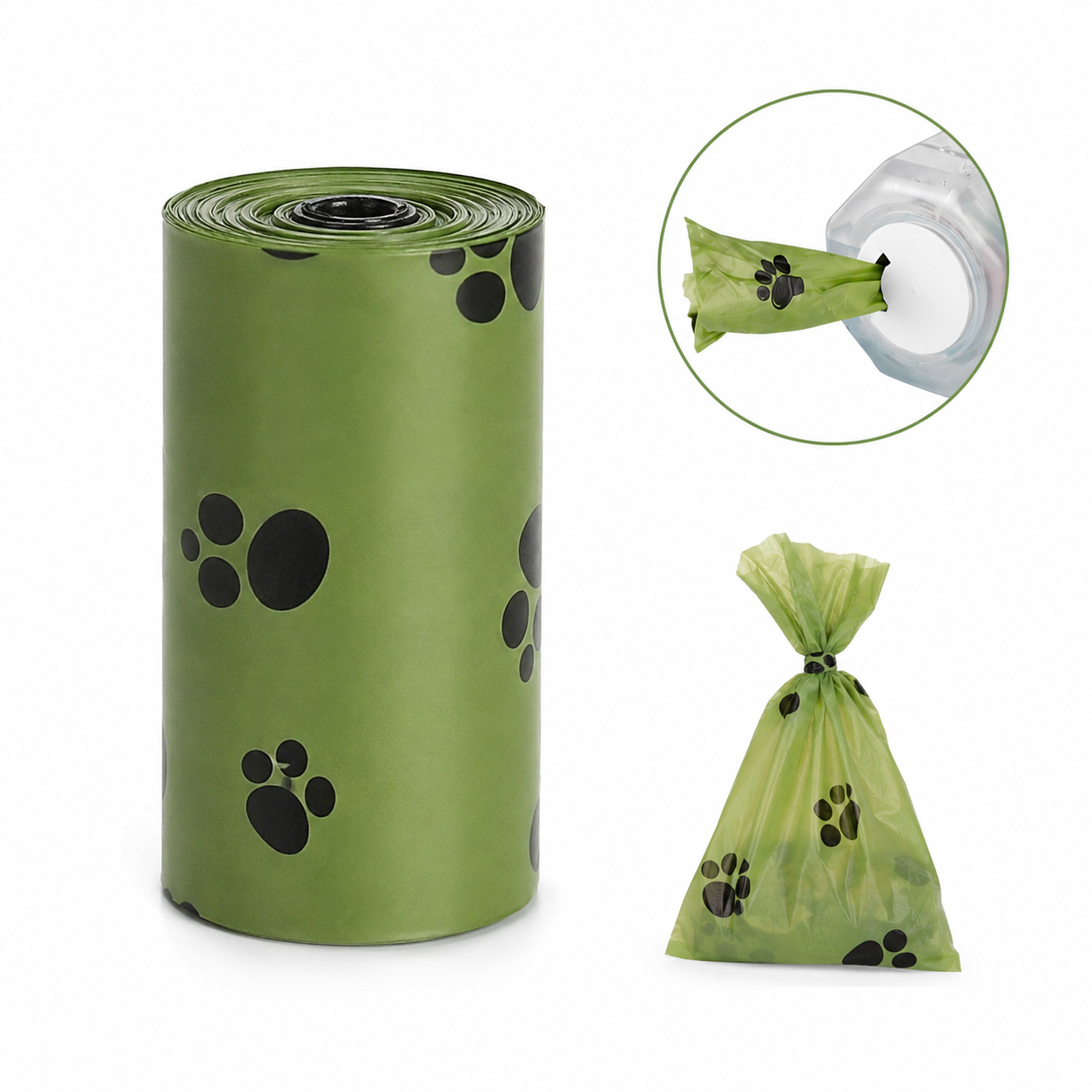 Rollo de bolsas biodegradables
