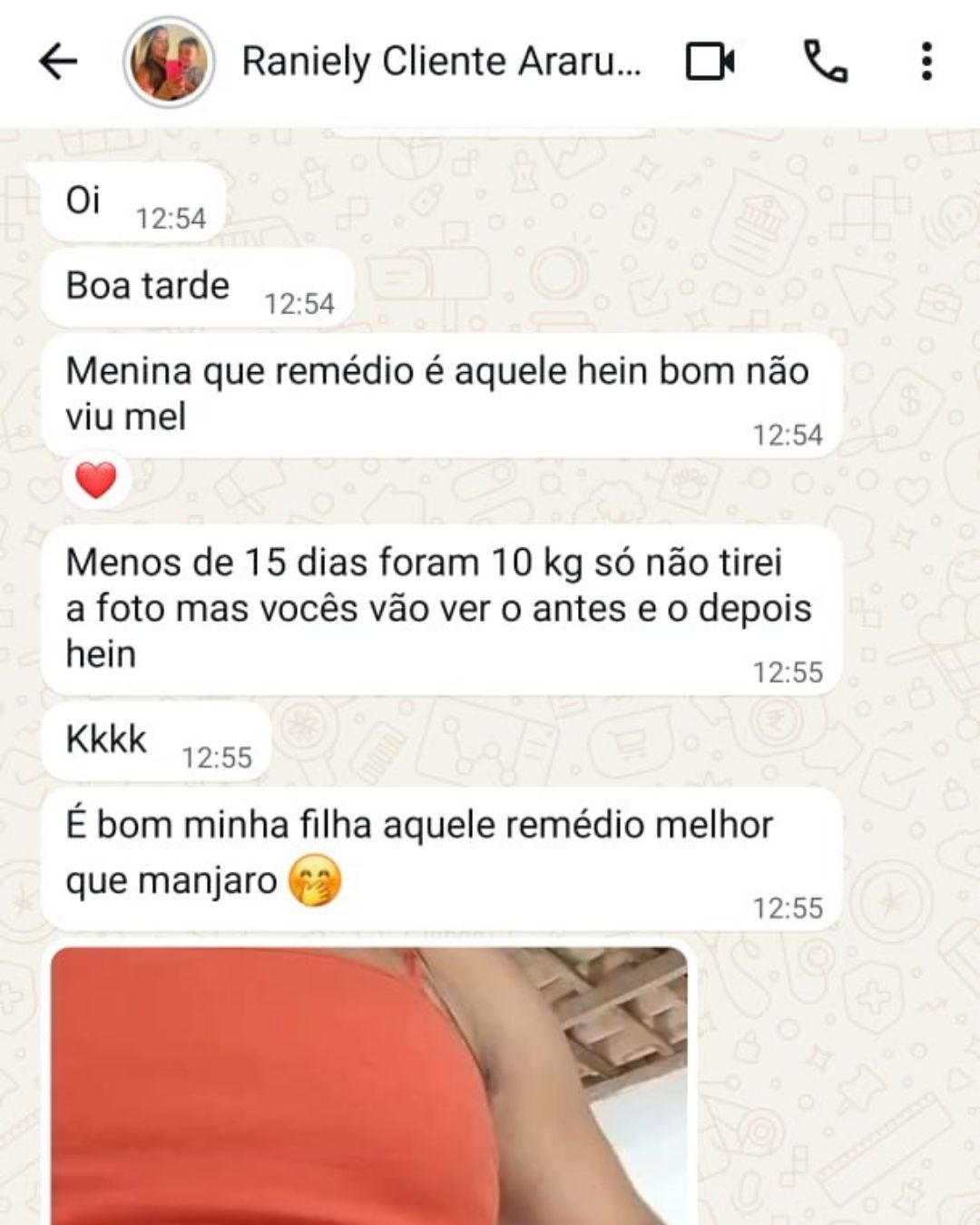 Resultado compartilhado por cliente NUTRAVIBE