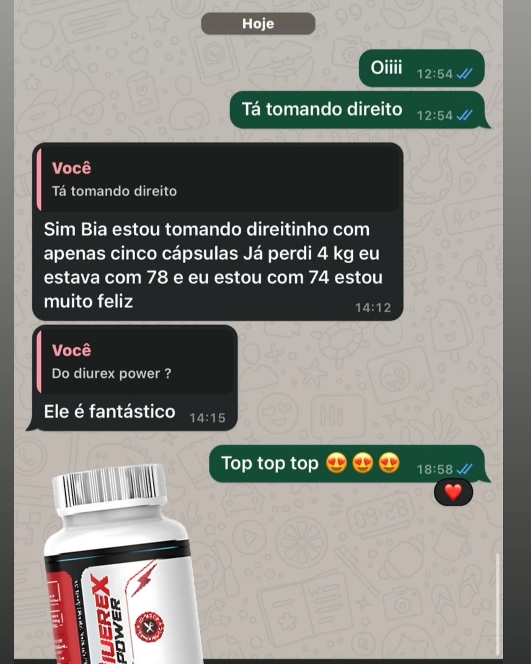 Resultado compartilhado por cliente NUTRAVIBE