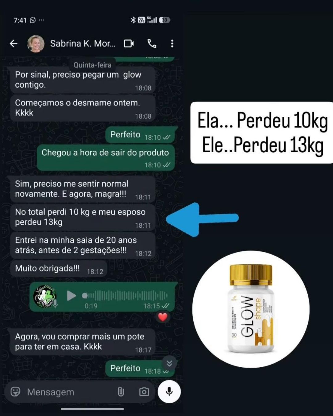 Resultado compartilhado por cliente NUTRAVIBE