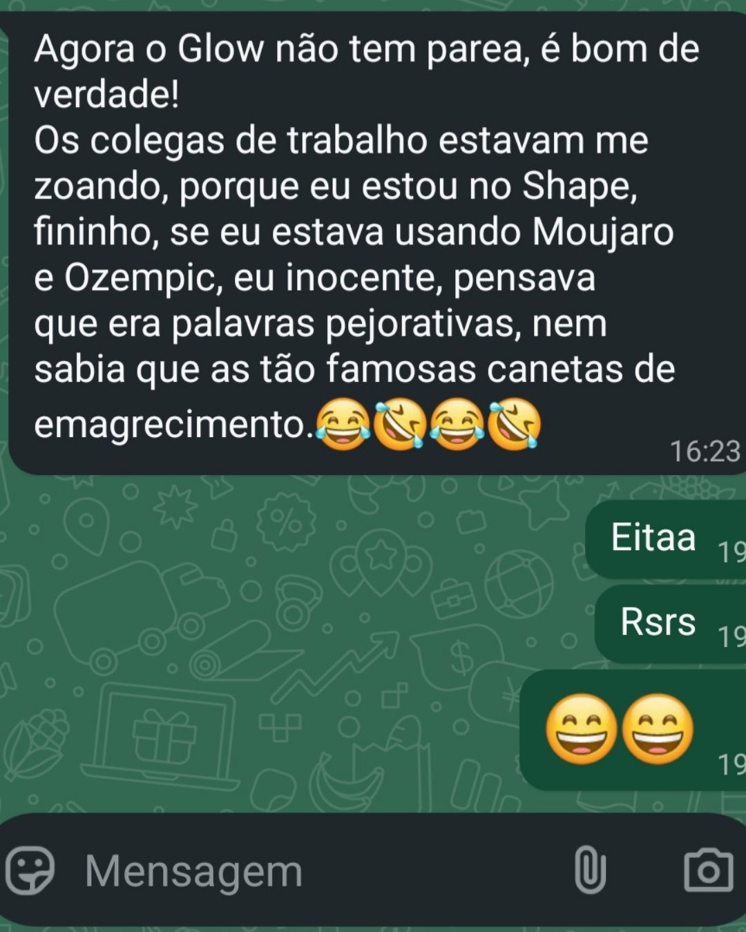 Resultado compartilhado por cliente NUTRAVIBE