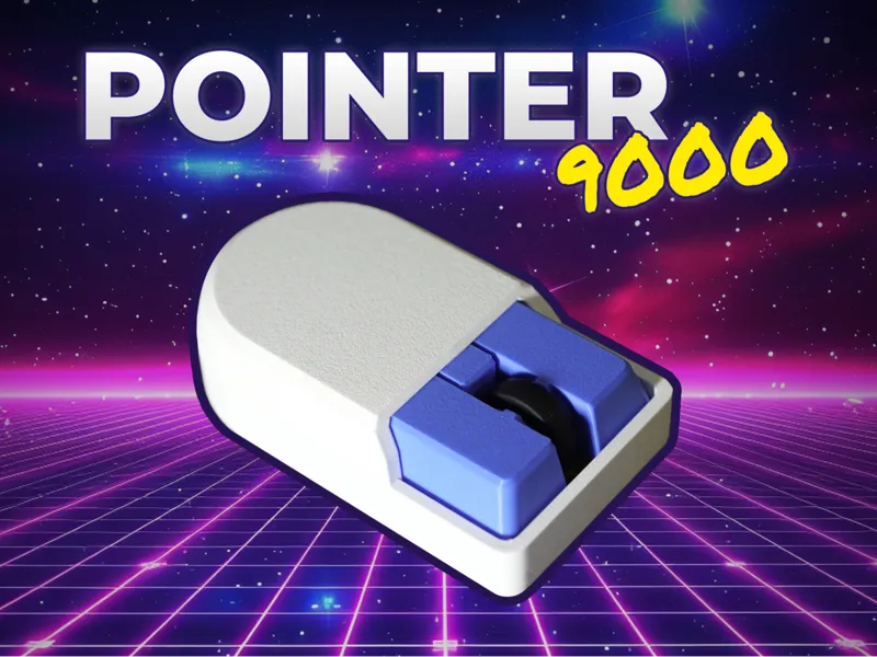 Pointer 9000 - Ratón inalámbrico retro