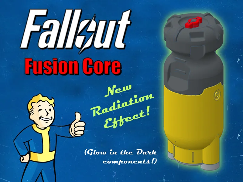 Contenedor de Almacenamiento de Núcleos de Fusión de Fallout, Replica de Escritorio