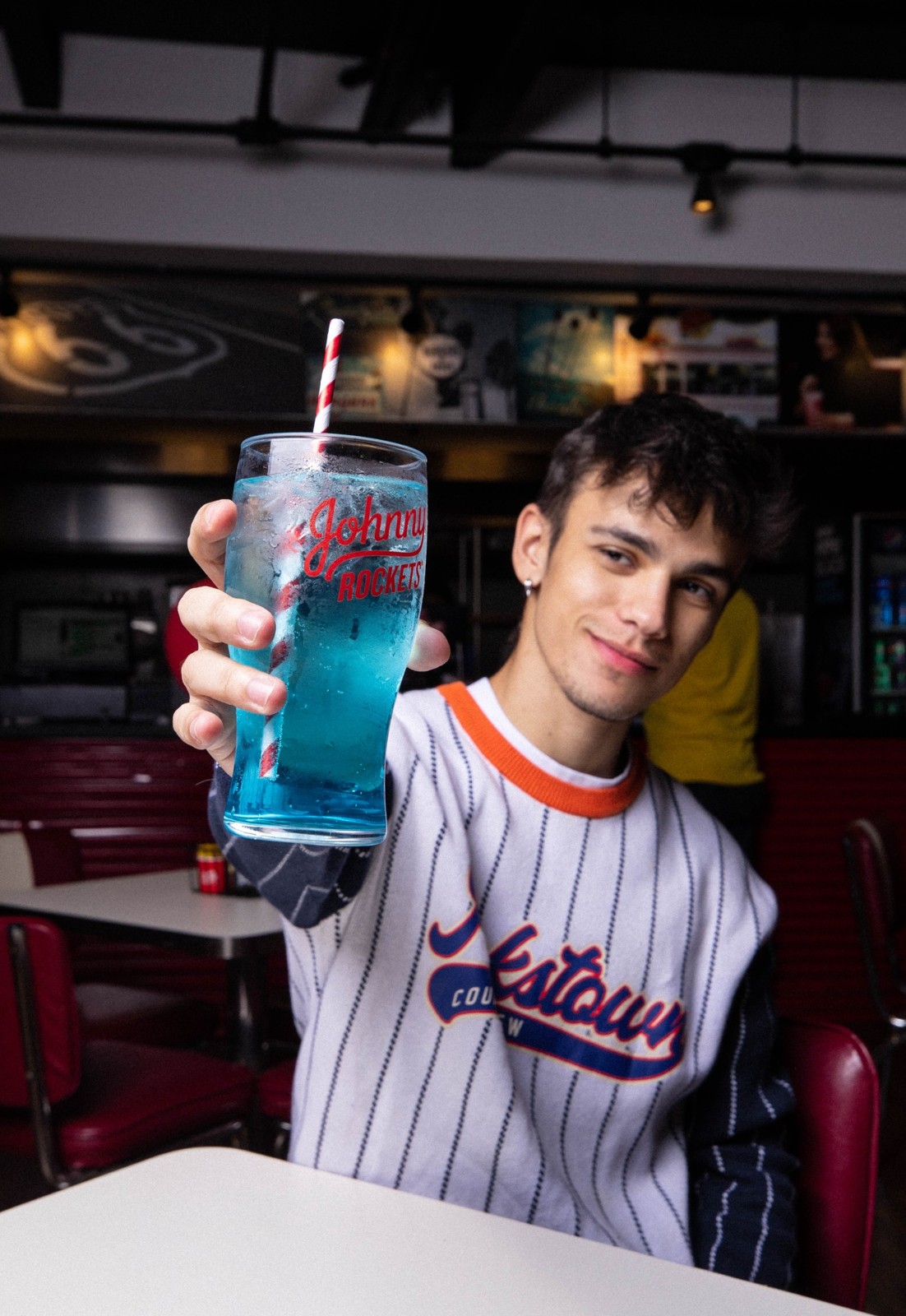 Drink colorido servido no Villa Bowling