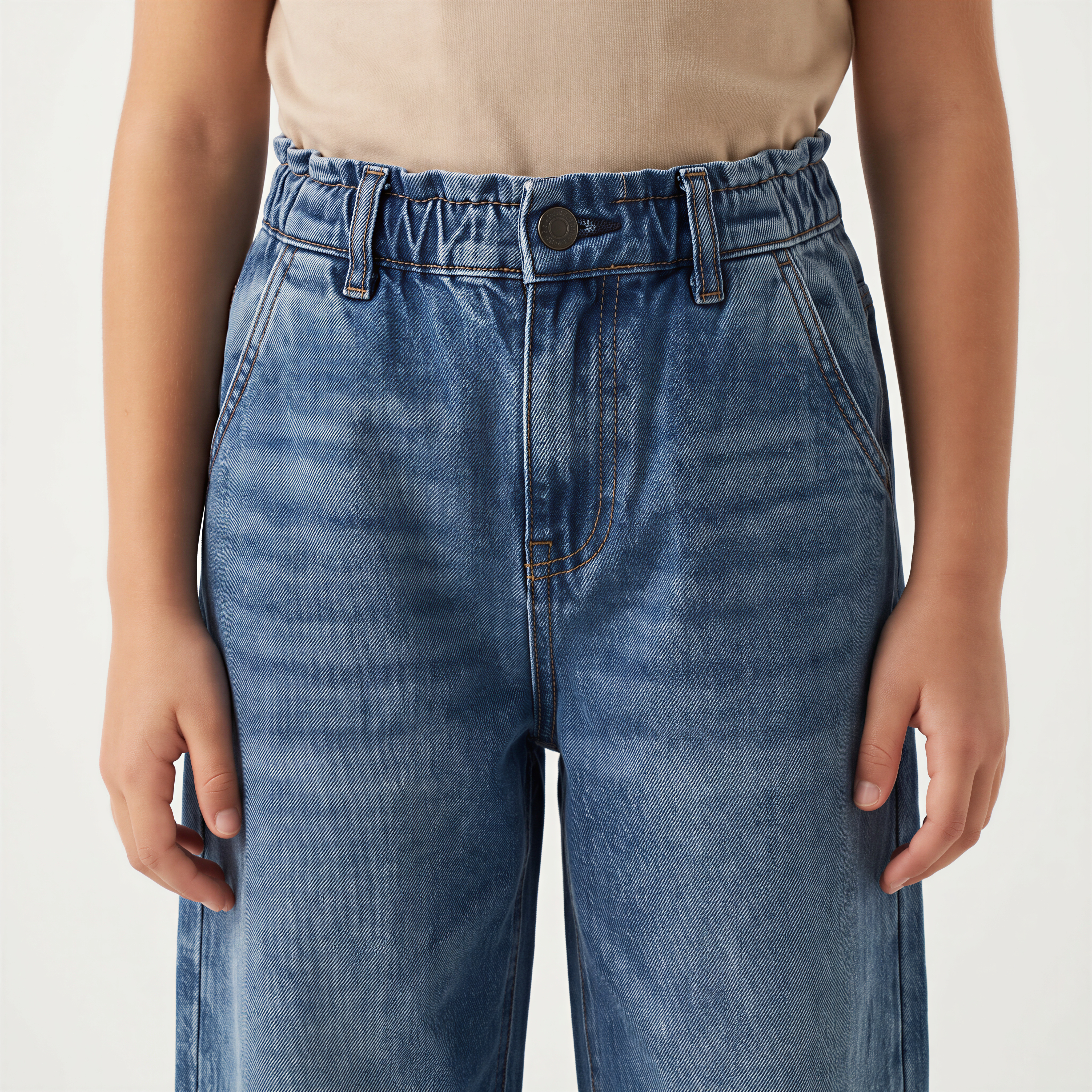 Jean Baggy Cargo Niña 2x1