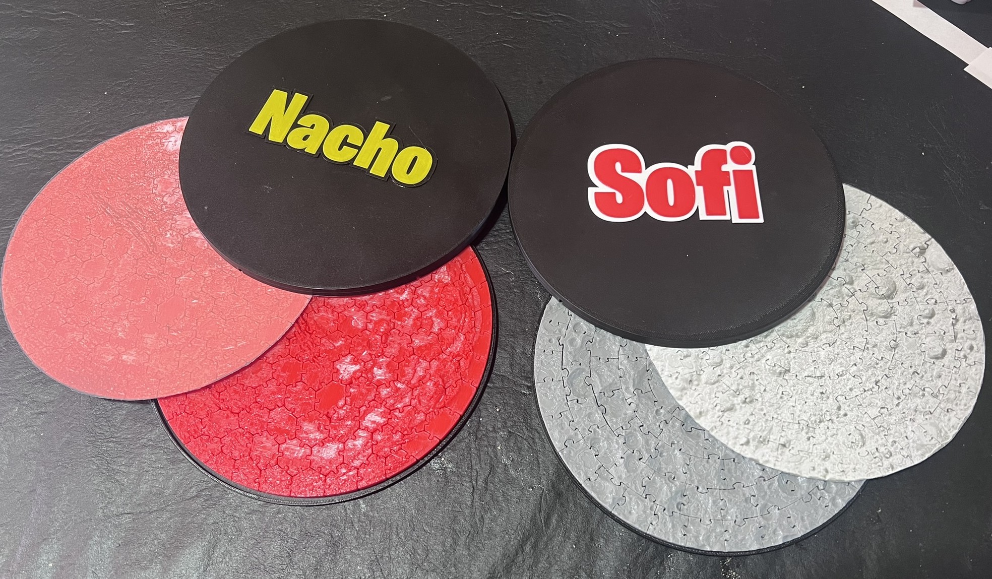 Tapas personalizadas Rompecabezas Luna y Marte
