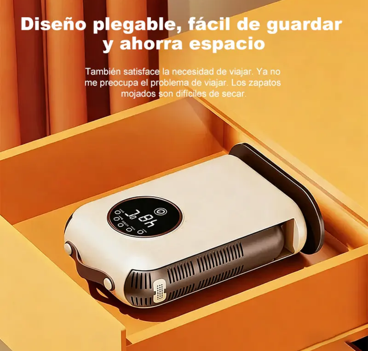 Diseño plegable del secador