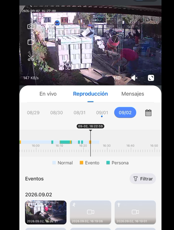 Aplicación cámara de seguridad WiFi