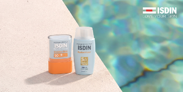 ISDIN Love Your Skin, com Invisible Stick e Fusion Water