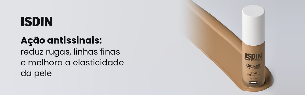 Os seis tons do protetor solar ISDIN Coverage FPS 60, do 1.0 Pearl ao 6.0 Cocoa