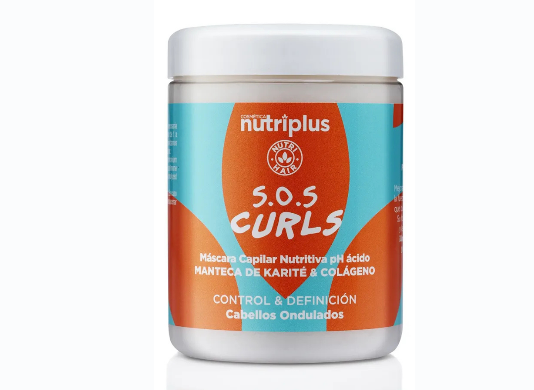 S.O.S Curls &mdash; M&aacute;scara Capilar Nutritiva pH &aacute;cido, Nutriplus