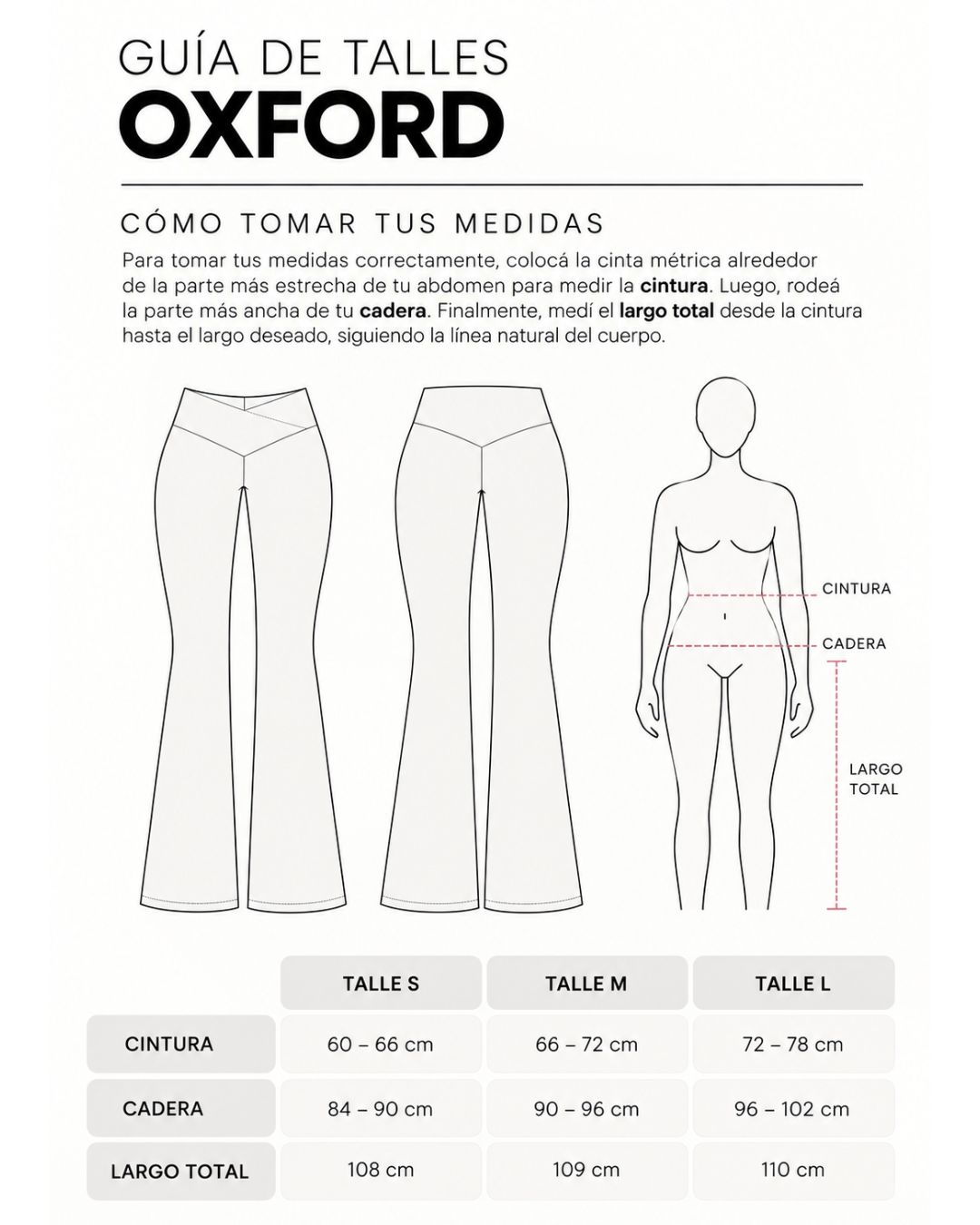 Gu&iacute;a de talles del Pantal&oacute;n Elf