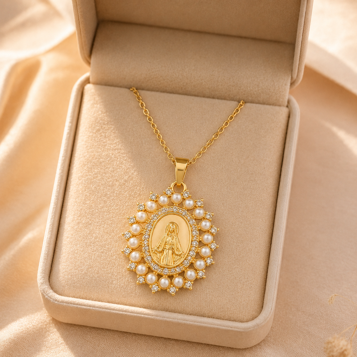 Collar Virgen María como regalo