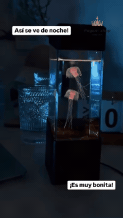 Lámpara de medusas de noche