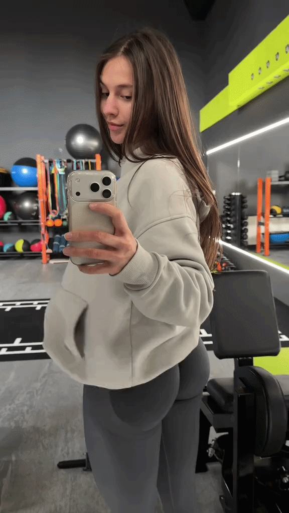 Gif mostrando movimiento con la calza puesta