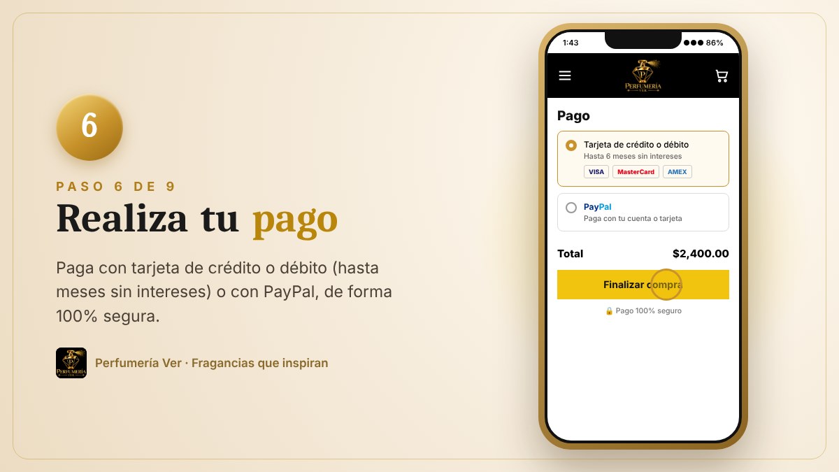 Paso 6: realiza tu pago de forma segura