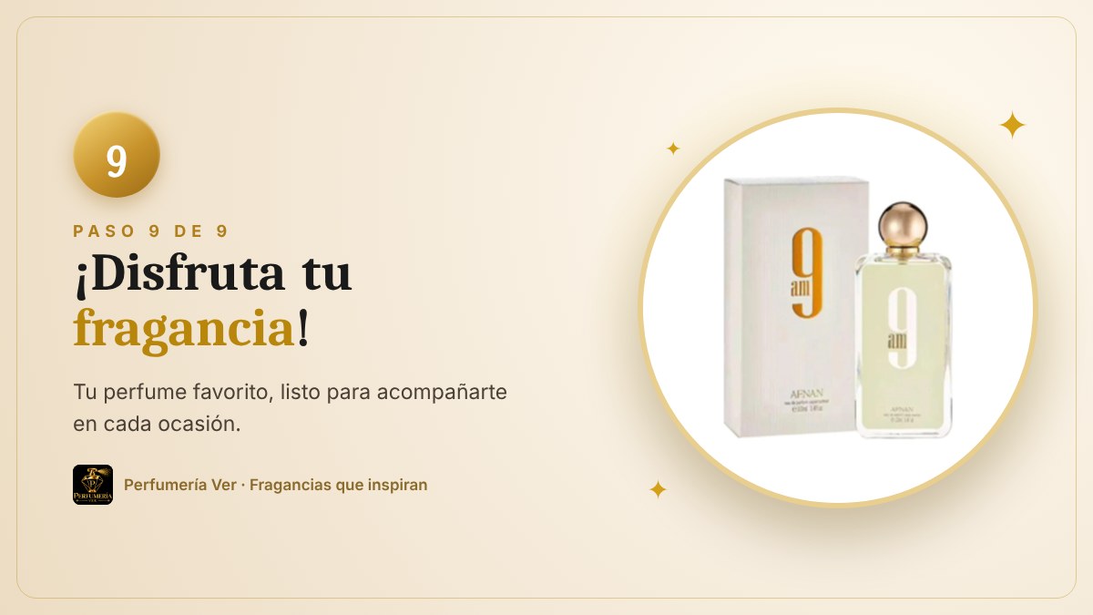 Paso 9: disfruta tu fragancia