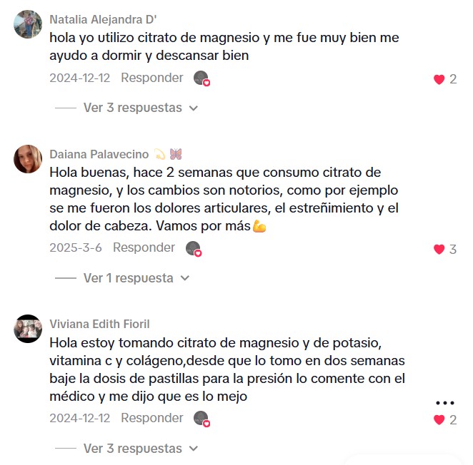 Comentarios reales sobre magnesio y descanso