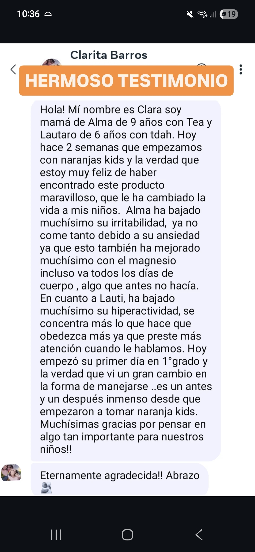 Testimonio real sobre concentración y calma