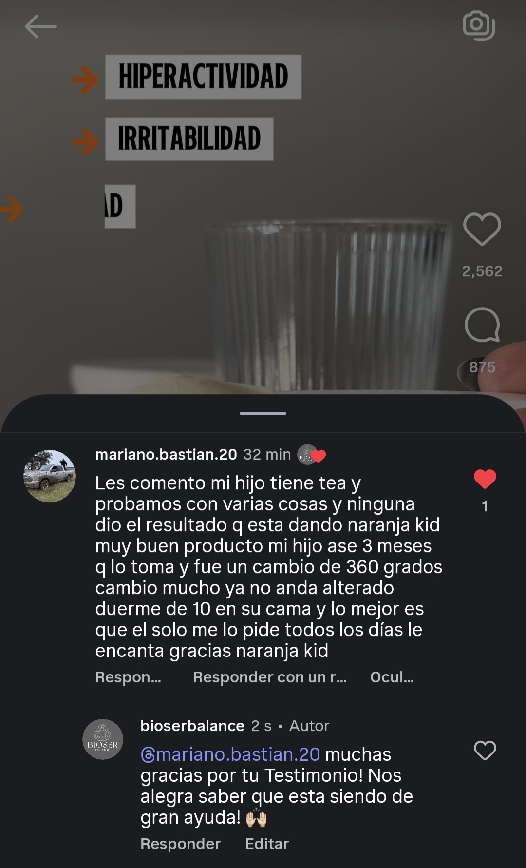 Testimonio real sobre concentración, calma y descanso
