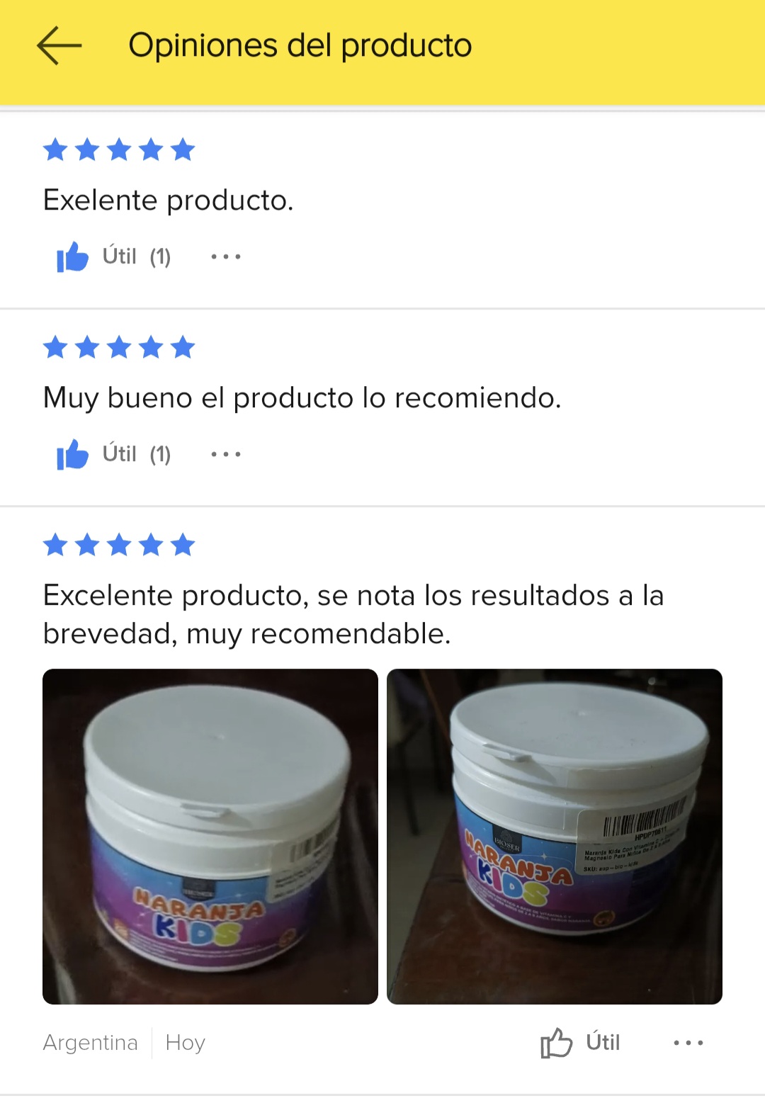 Opiniones verificadas sobre Naranja Kids
