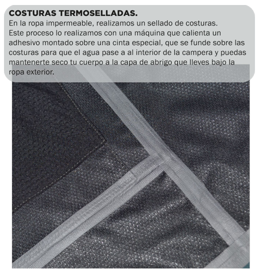 Costuras termoselladas Rotpunkt