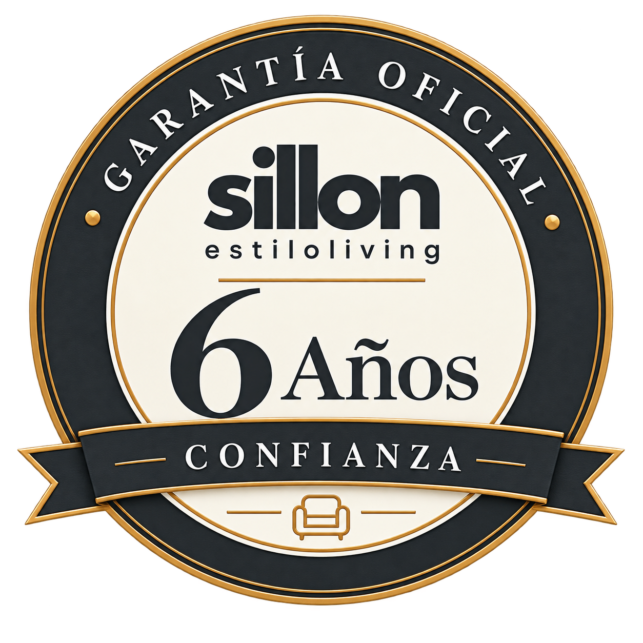 Garantía Oficial Sillón Estilo Living 6 Años