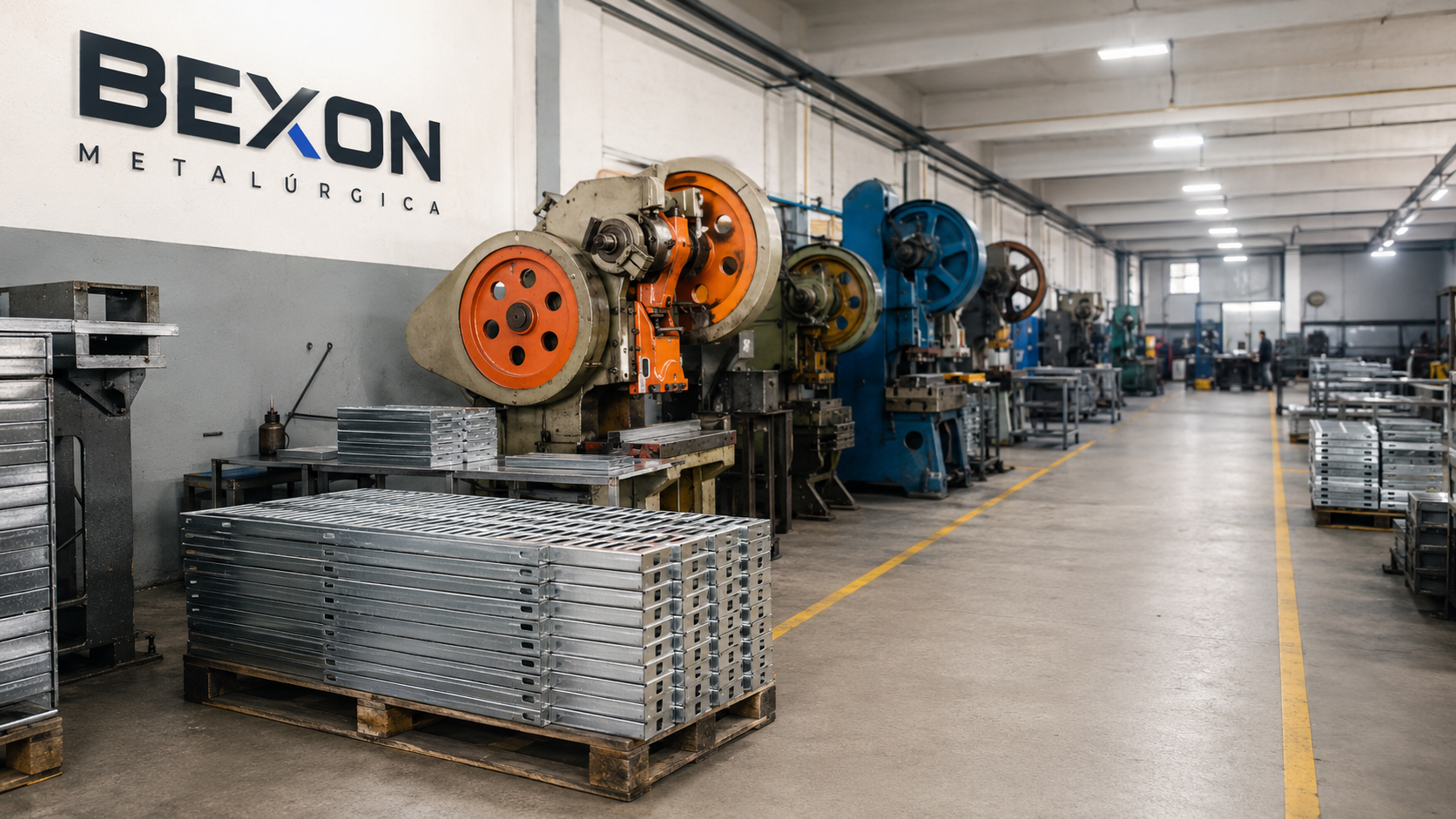 Fábrica metalúrgica Bexon en Buenos Aires: producción de rejillas de desagüe