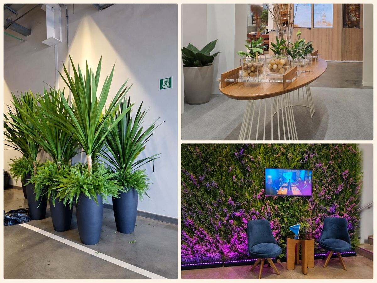 Possibilidades de composição com plantas Tutoia Flores