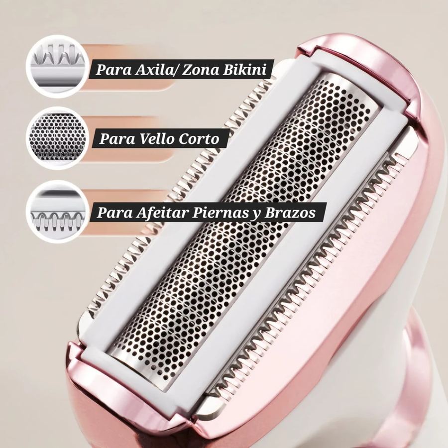 Cabezal indicado para axila, bikini, vello corto, piernas y brazos