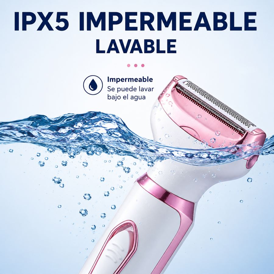 Depilador resistente al agua IPX5