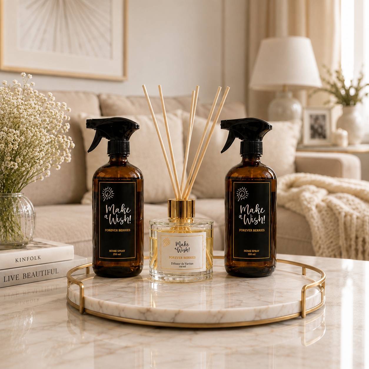 Pack Make a Wish dos Home Spray y Difusor