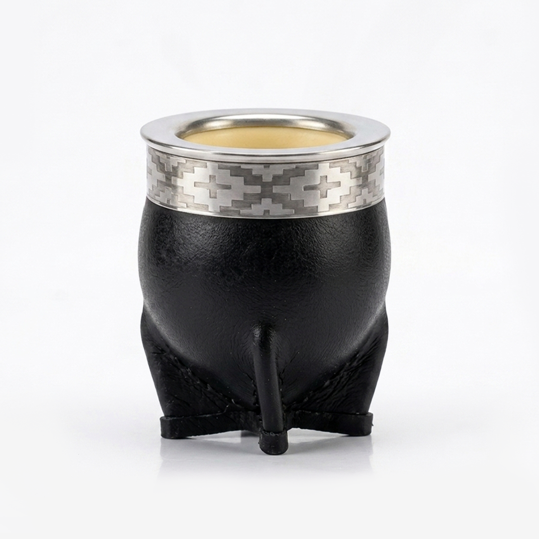 Mate imperial de calabaza con virola de acero inoxidable
