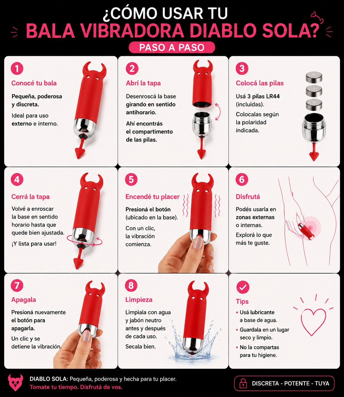 Gu&iacute;a de uso Bala Diablo