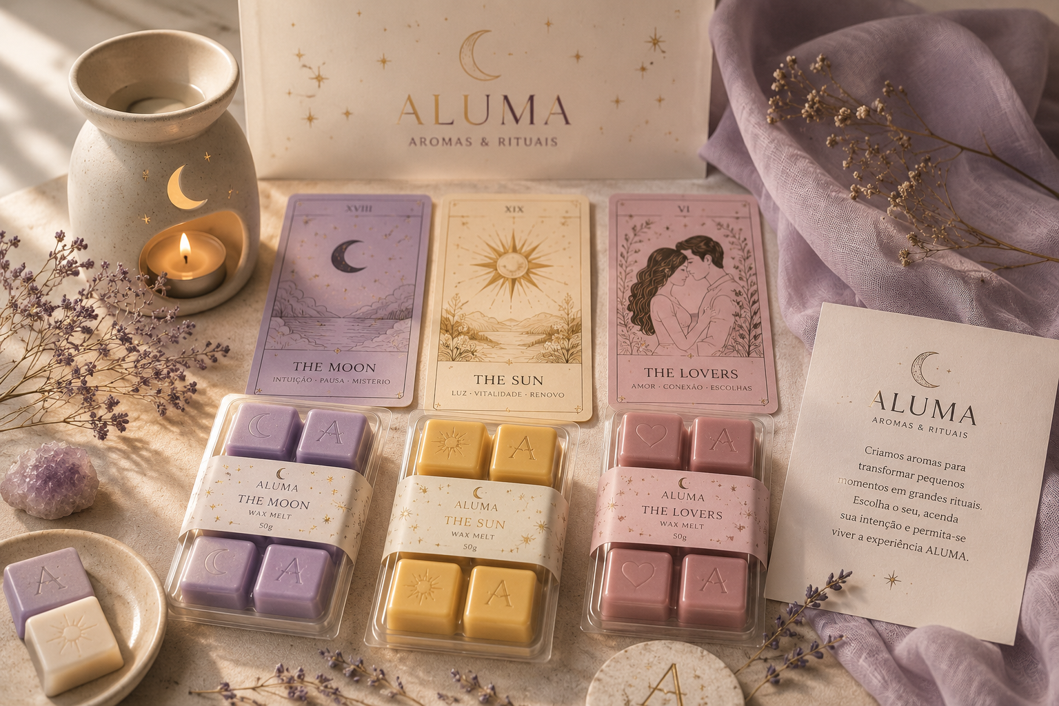ALUMA Aromas & Rituais – coleção inspirada no Tarot