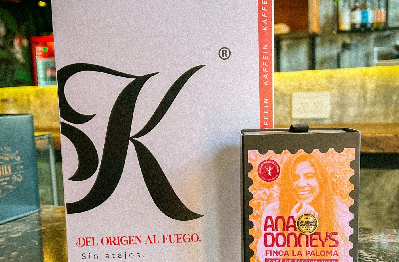 Empaques de café Kaffein, diseño de marca