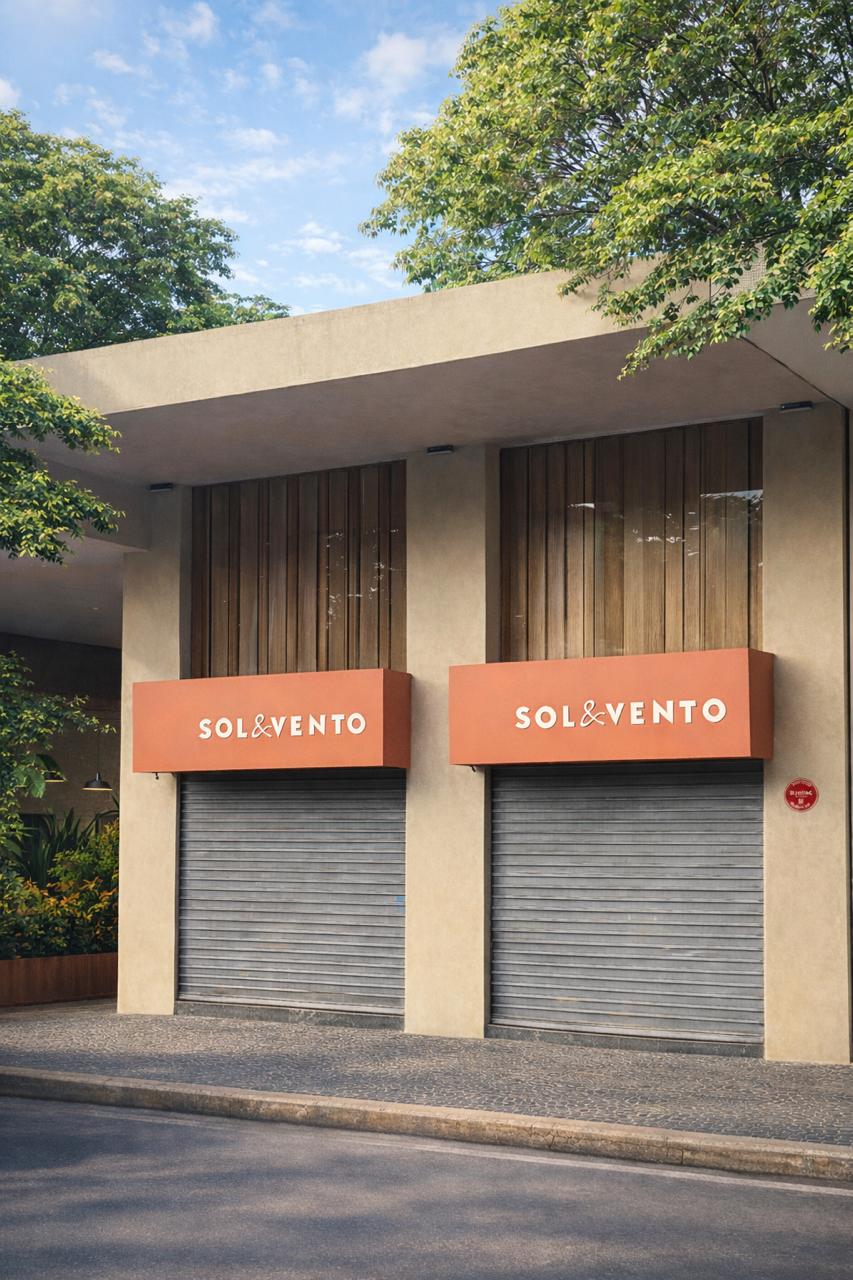 Fachada da loja Sol&Vento na CLS 112, Asa Sul, Brasília