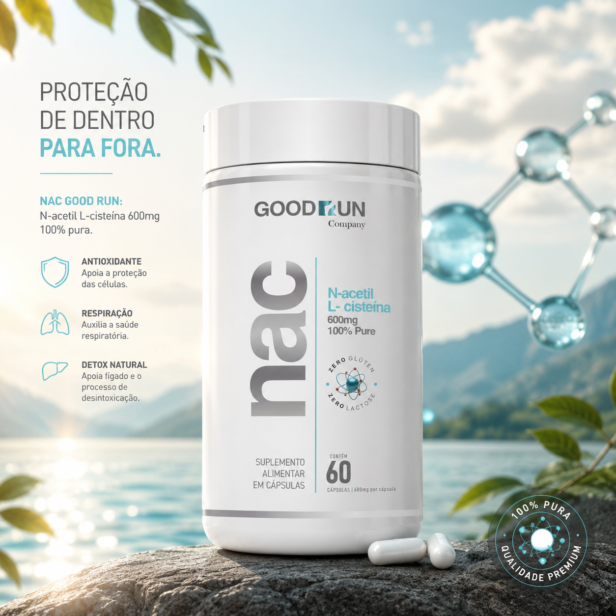 NAC Good Run 600mg qualidade premium