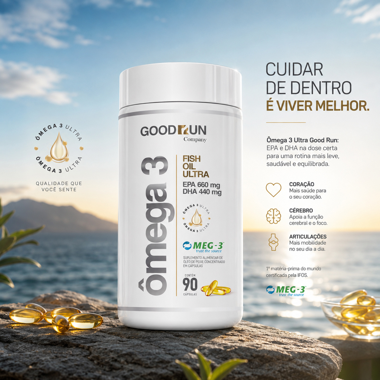 &Ocirc;mega 3 Good Run estilo de vida