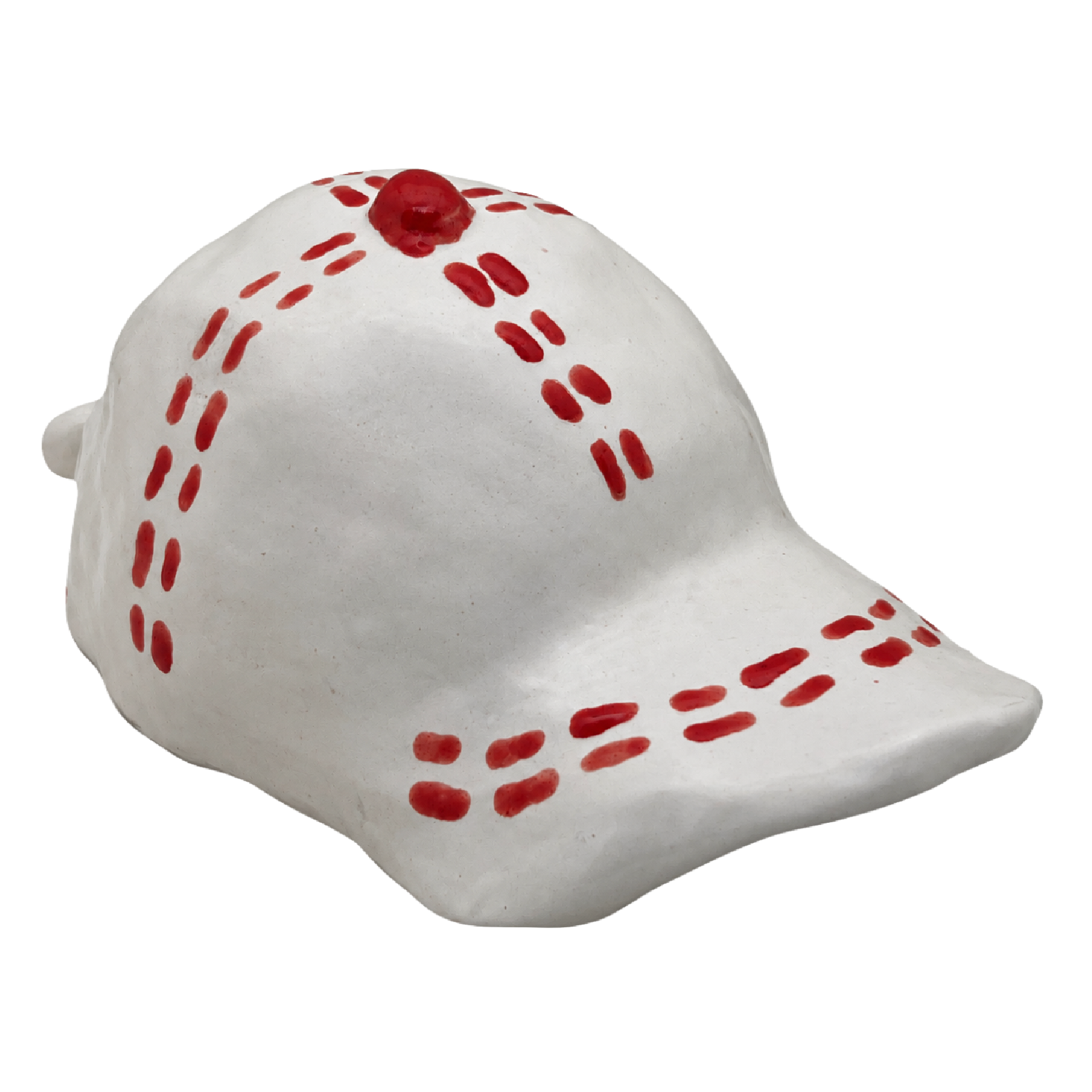 Gorra cerámica blanca y roja · Matías Alemán × Bowen