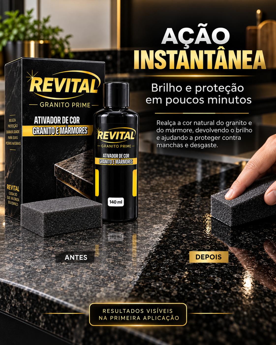 Granito Prime REVITAL - Aplica&ccedil;&atilde;o r&aacute;pida