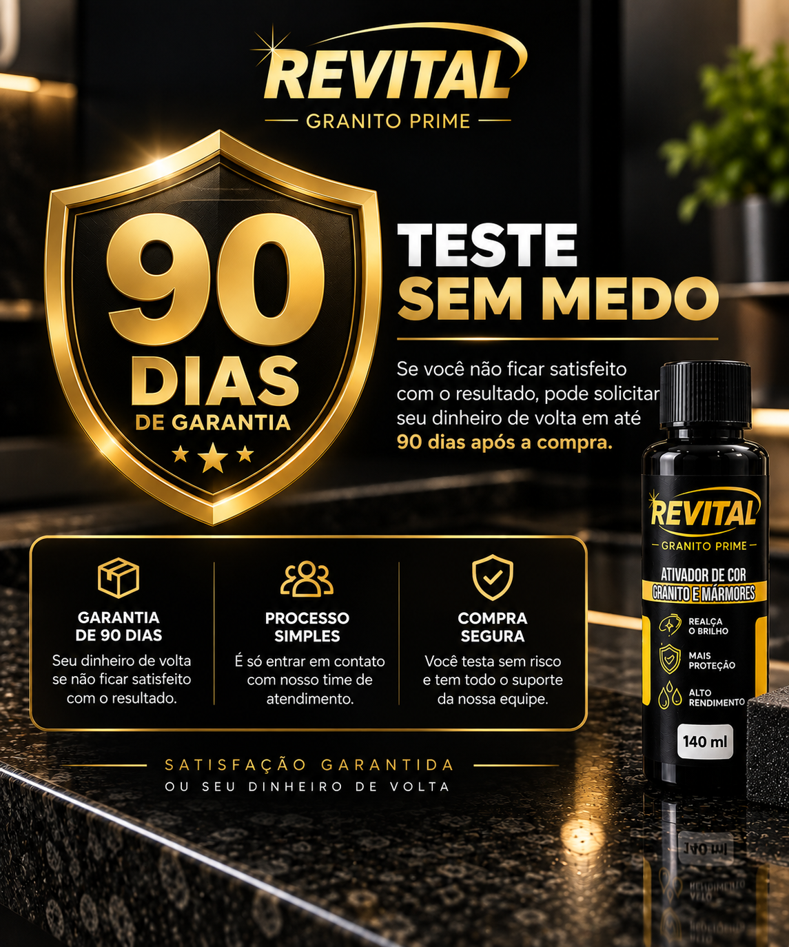 Granito Prime REVITAL - Garantia de 90 dias