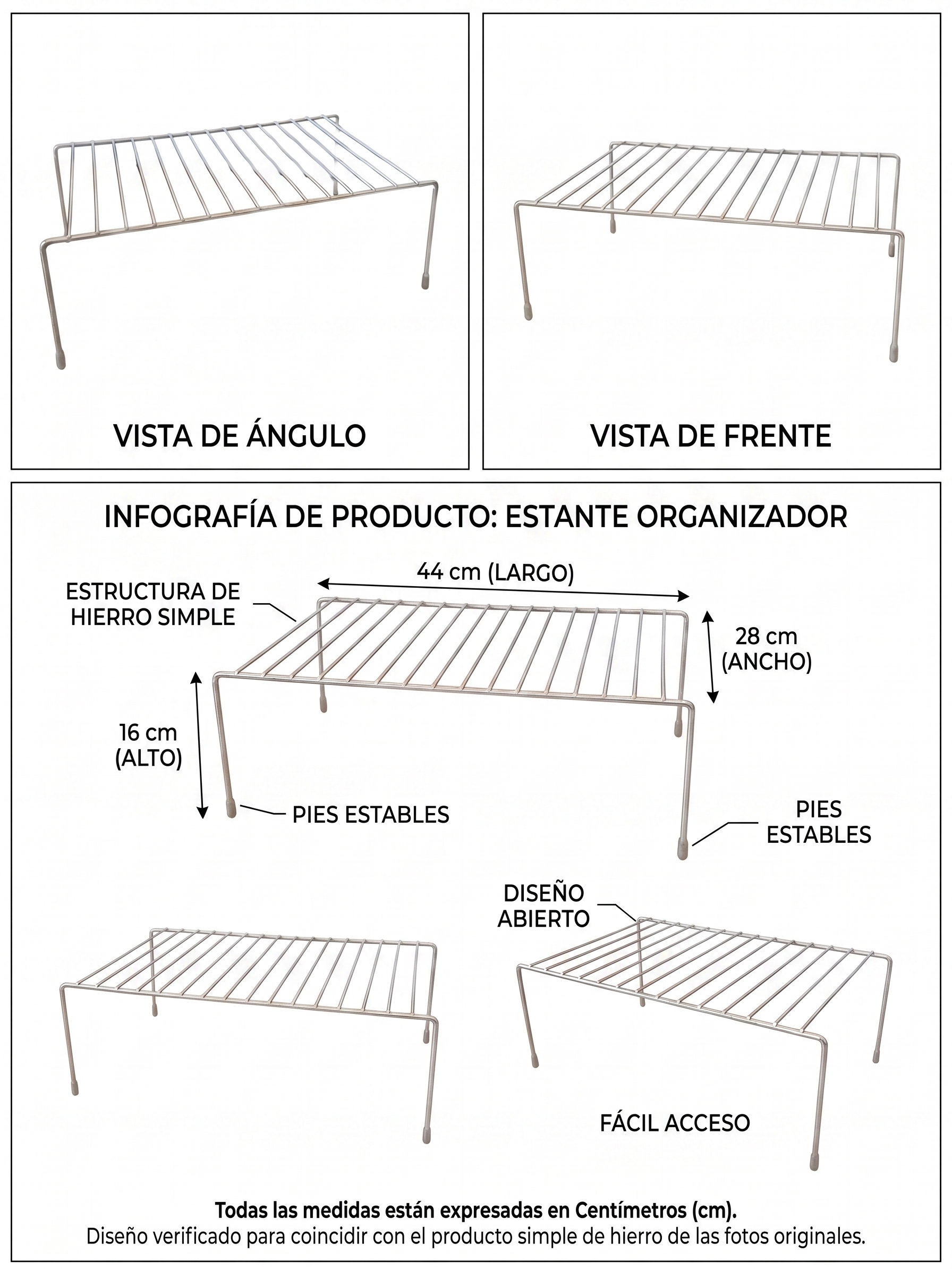 Estante Organizador Largo