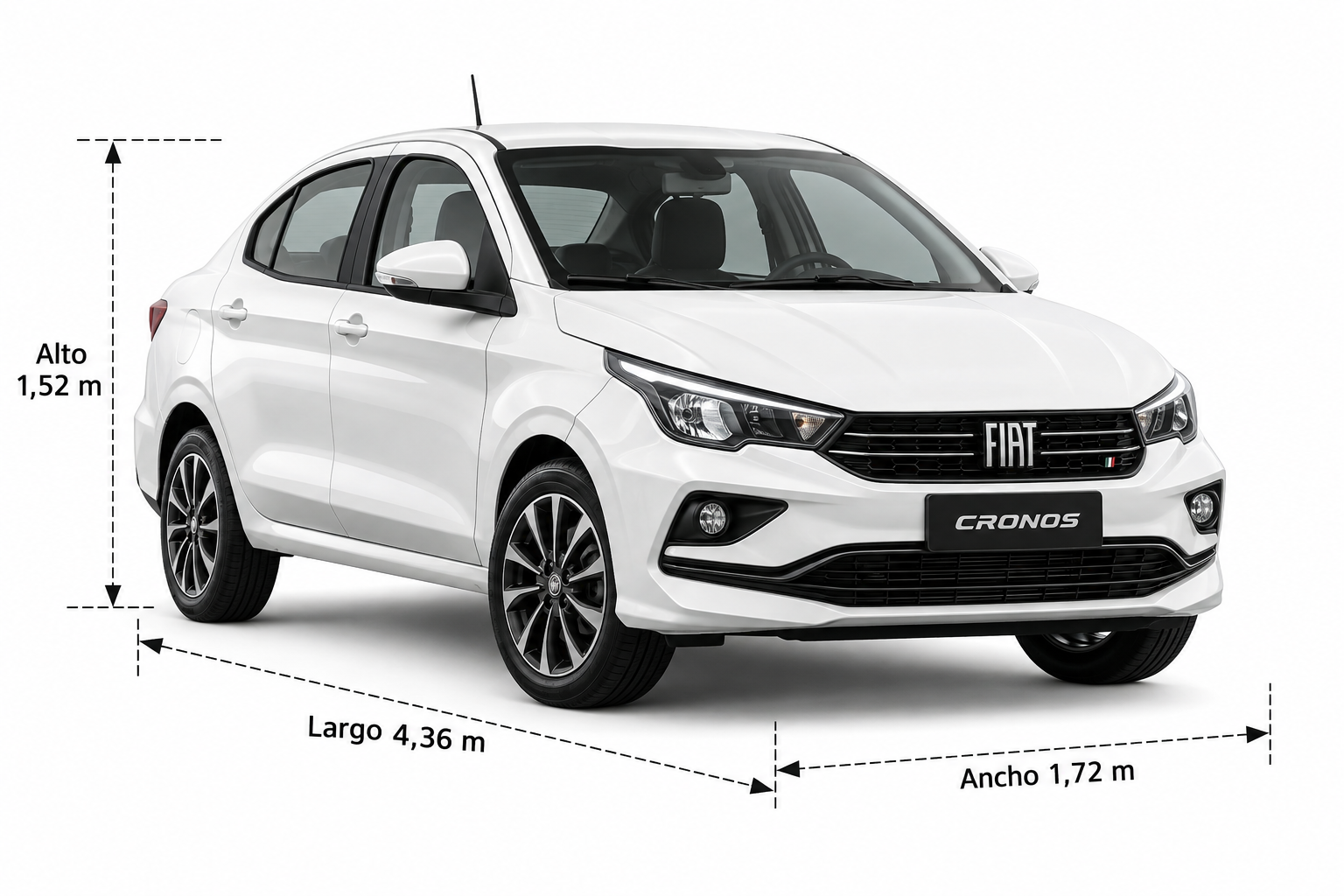 Dimensiones Fiat Cronos 2026