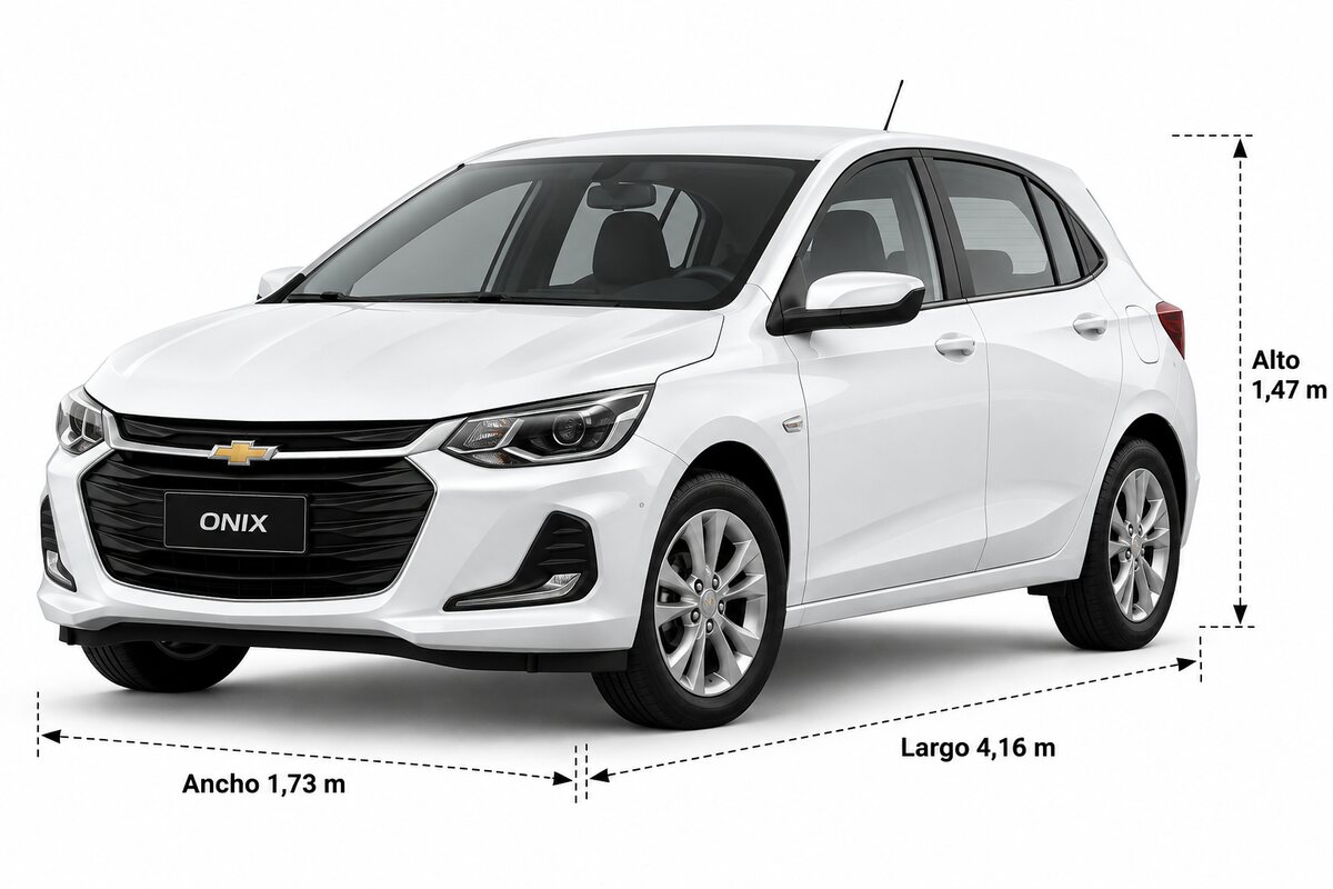 Dimensiones Chevrolet Onix 2022