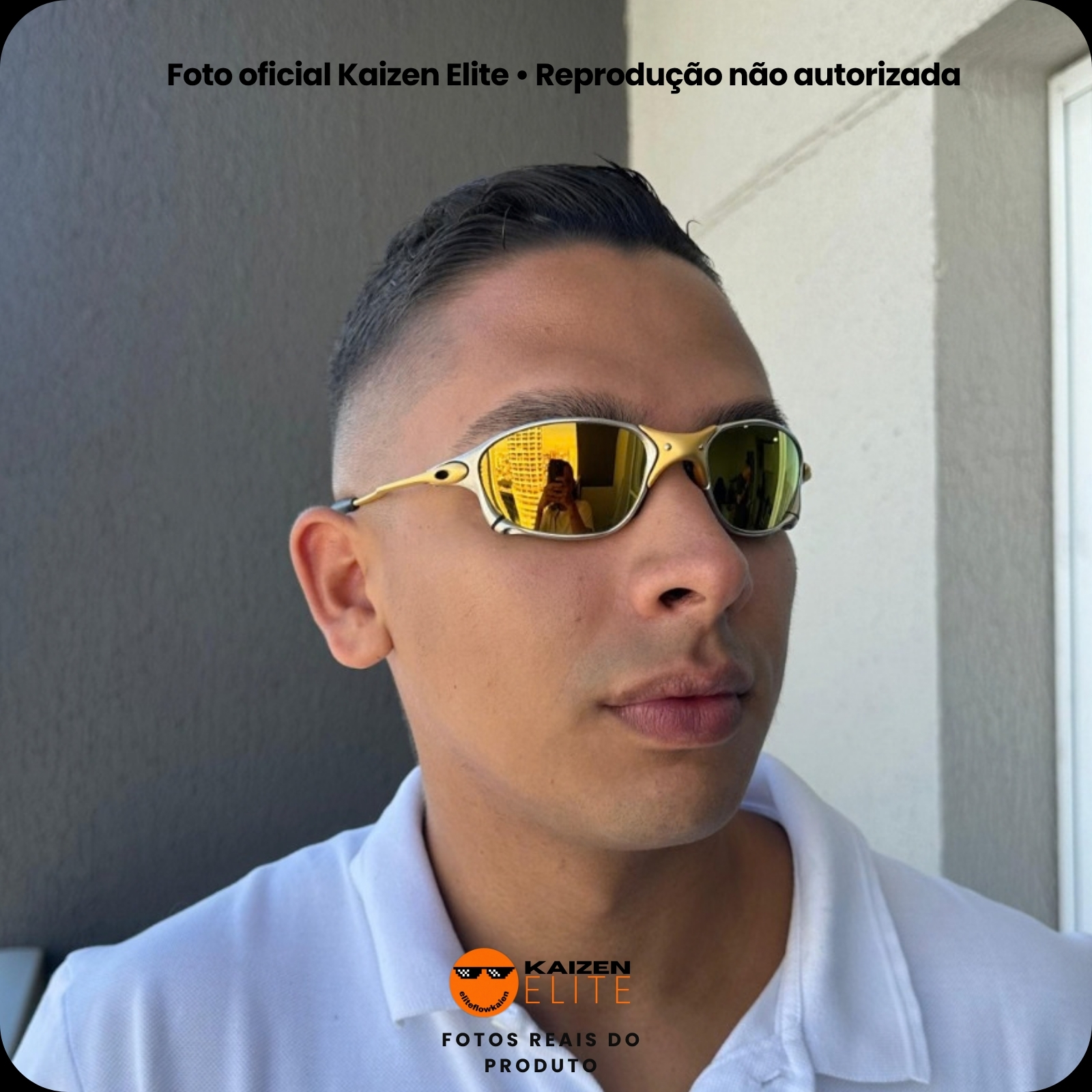 Double X 24K Gold no rosto
